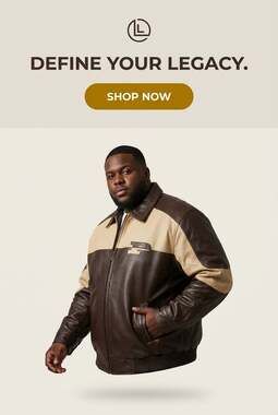 Vintage Phat Farm Black Genuine Leather Bomber Jacket 5XL